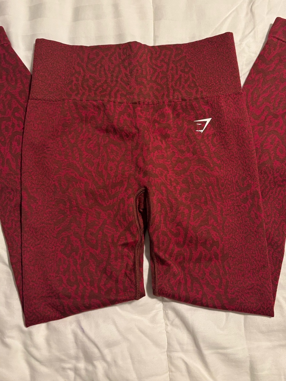Gymshark Red Leopard-Print High Waist Leggings